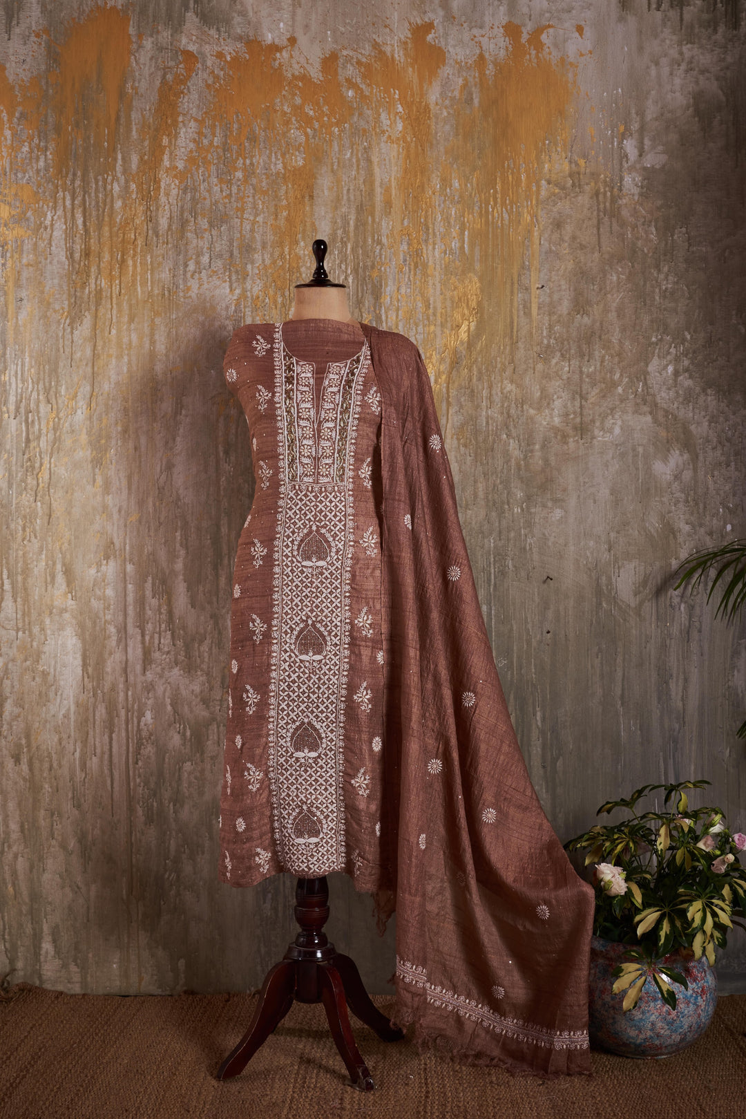 Unstitched Chapa Silk Kurti