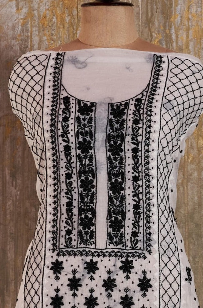 Unstitched Mul Chanderi Kurti