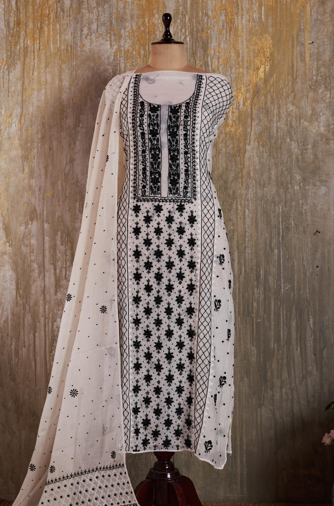 Unstitched Mul Chanderi Kurti