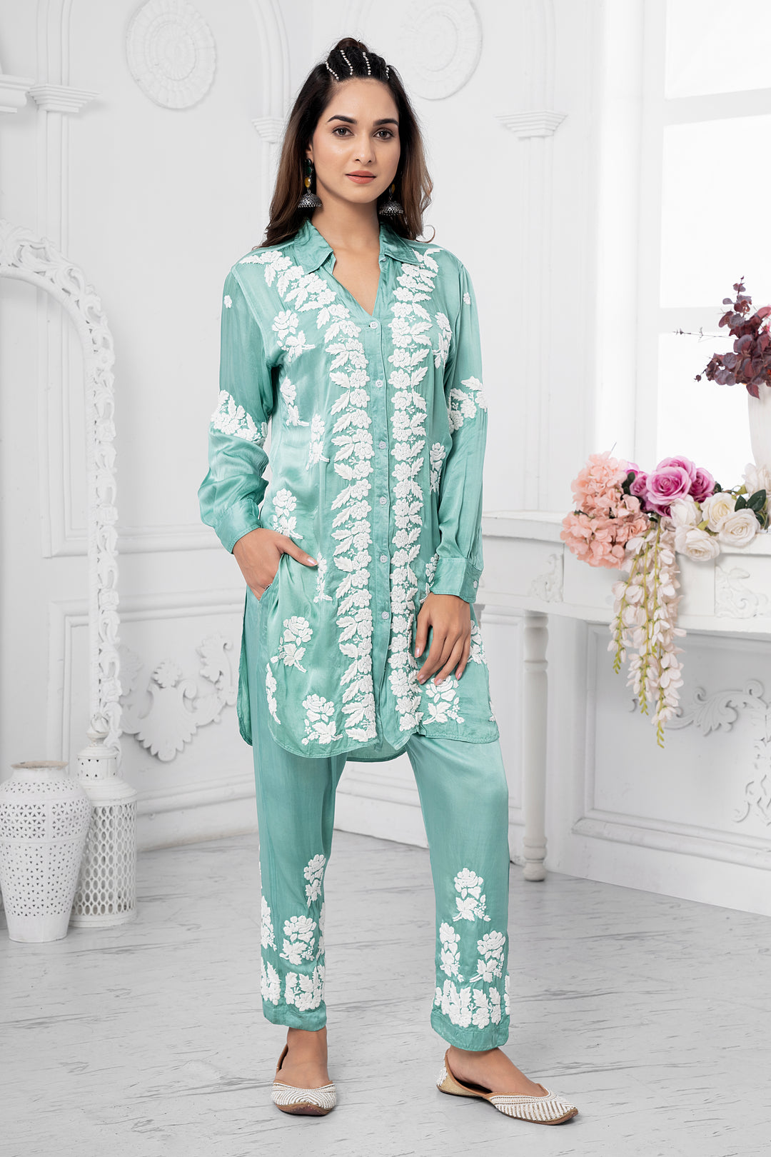 Ahlam Modal Satin Pant Set