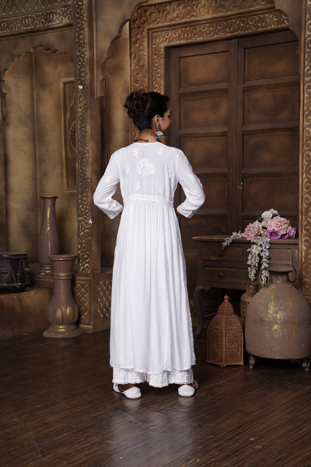 Amairah Muzlin White Dori Dress