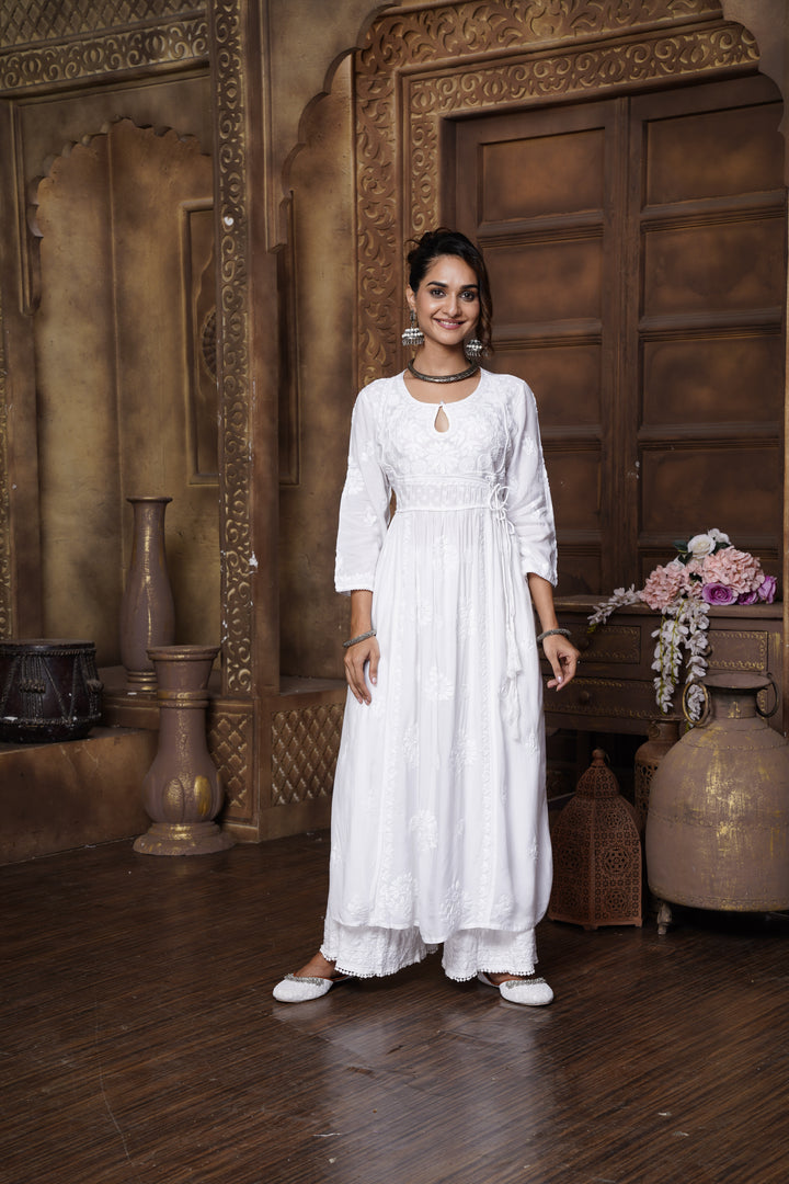 Amairah Muzlin White Dori Dress