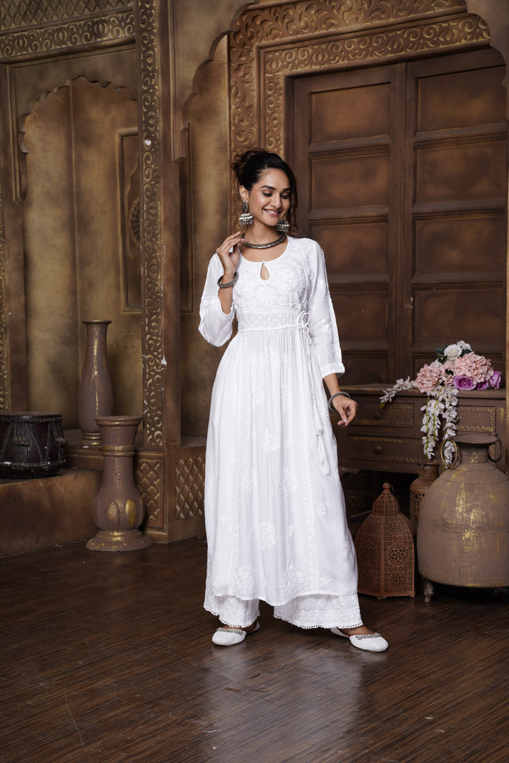 Amairah Muzlin White Dori Dress