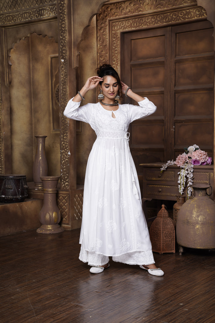 Amairah Muzlin White Dori Dress