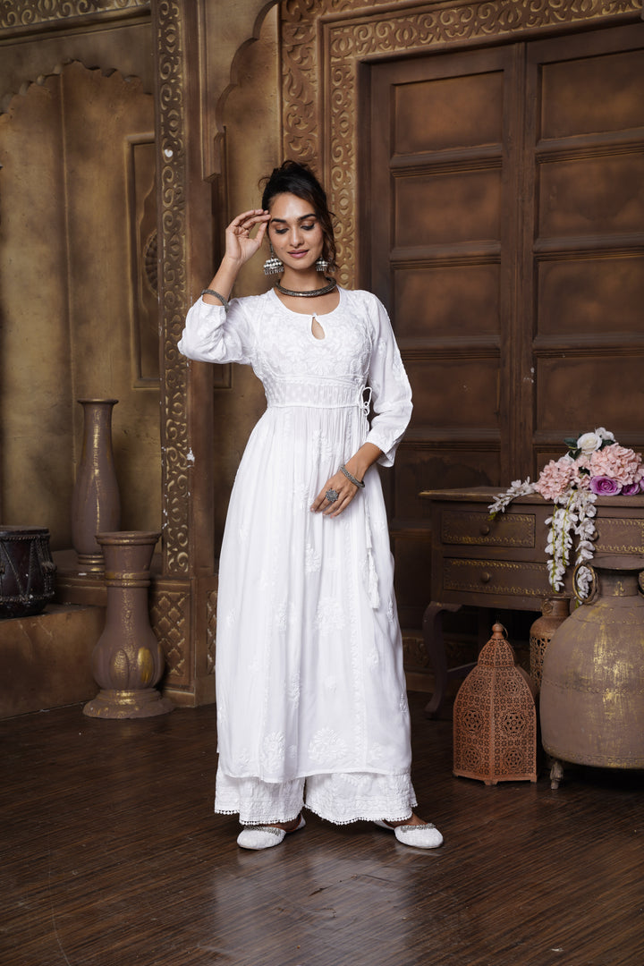 Amairah Muzlin White Dori Dress