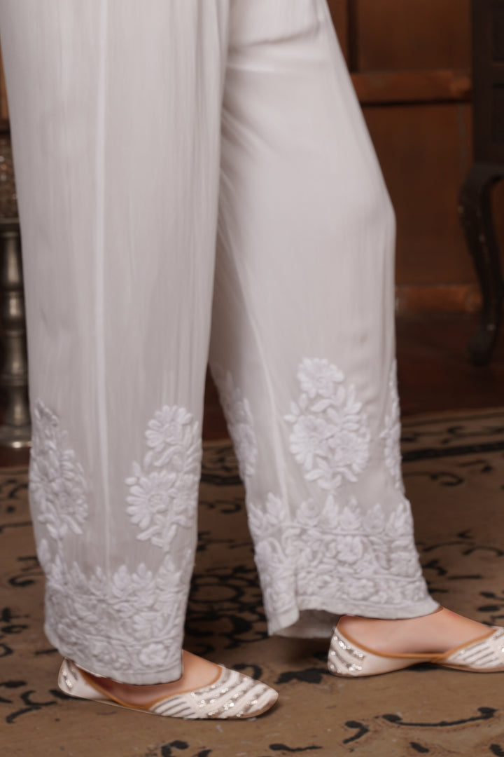 Chikankari Viscose Pants