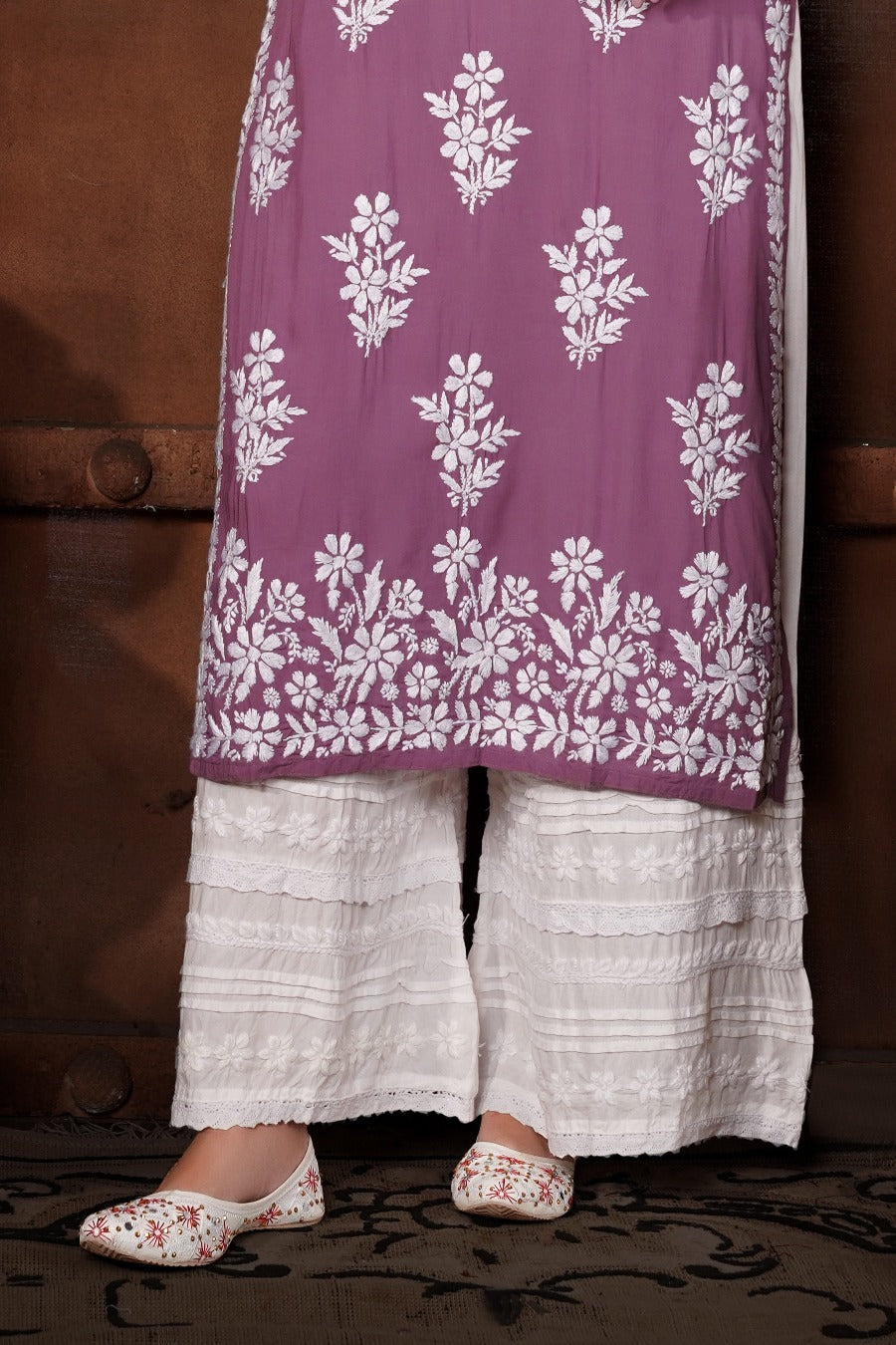 Meher Chikankari Modal Kurti