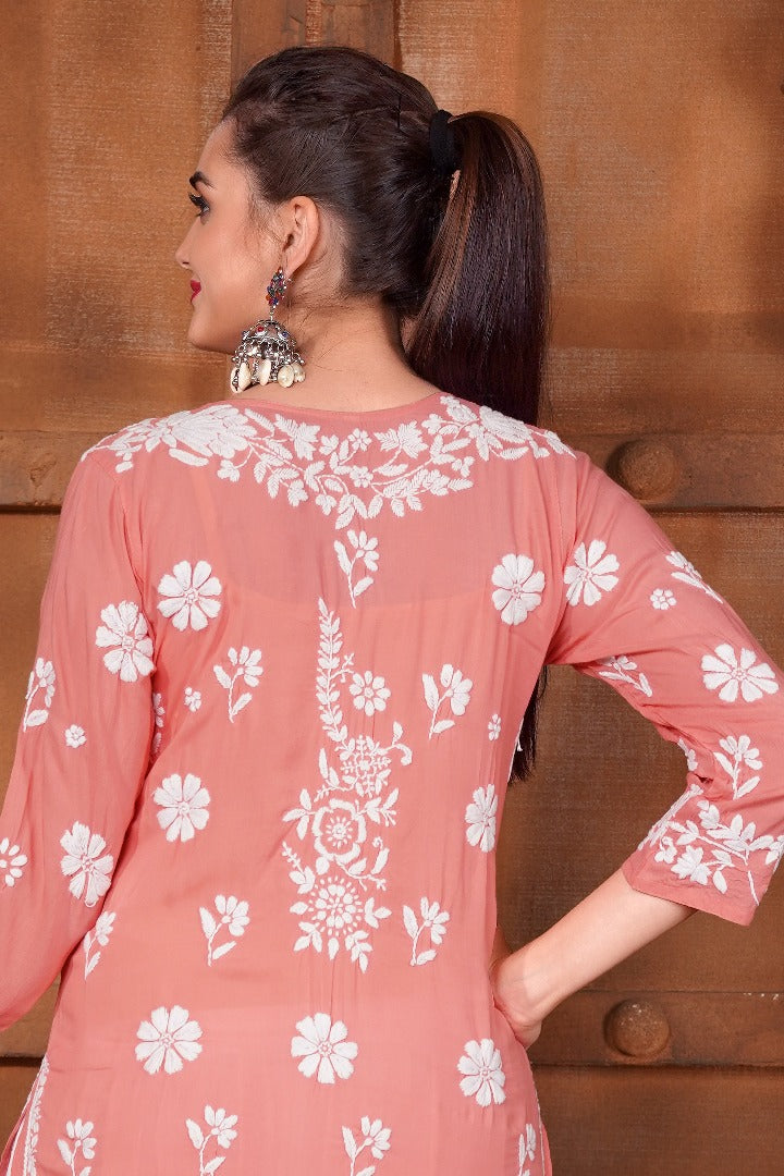 Nadia Chikankari Modal Kurti