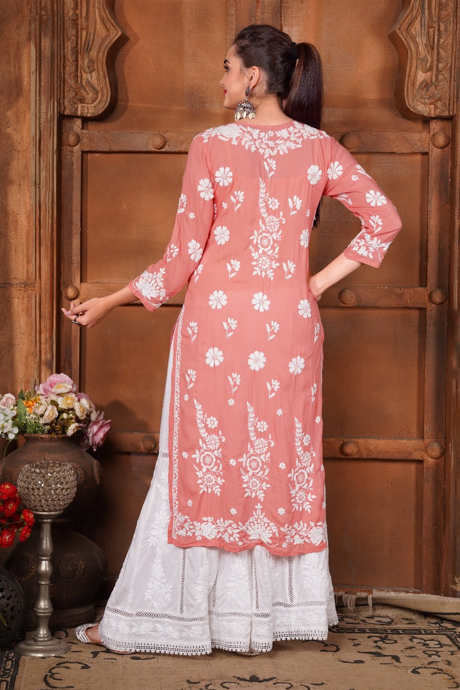 Nadia Chikankari Modal Kurti