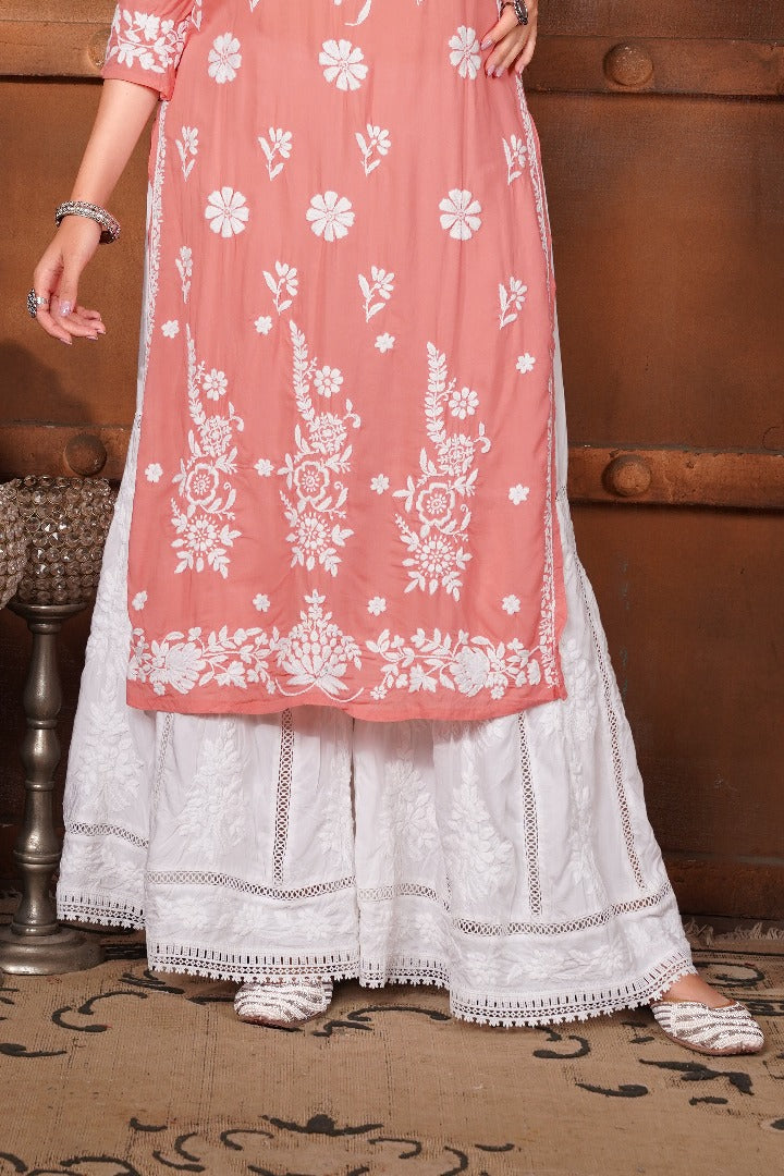 Nadia Chikankari Modal Kurti