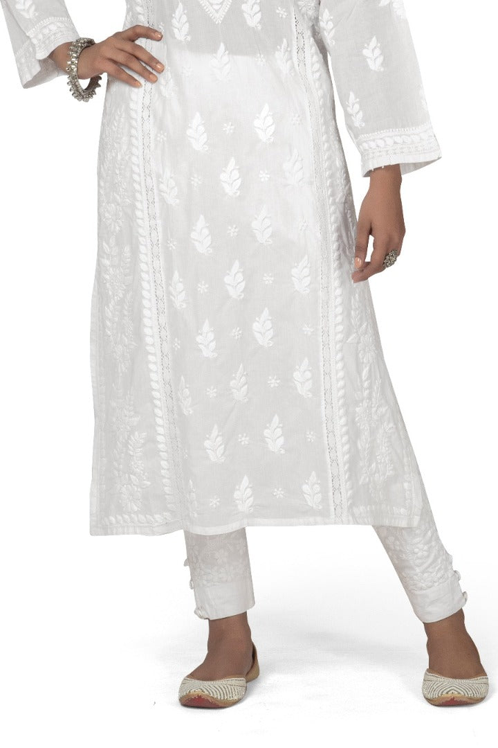 Cotton White Kurti