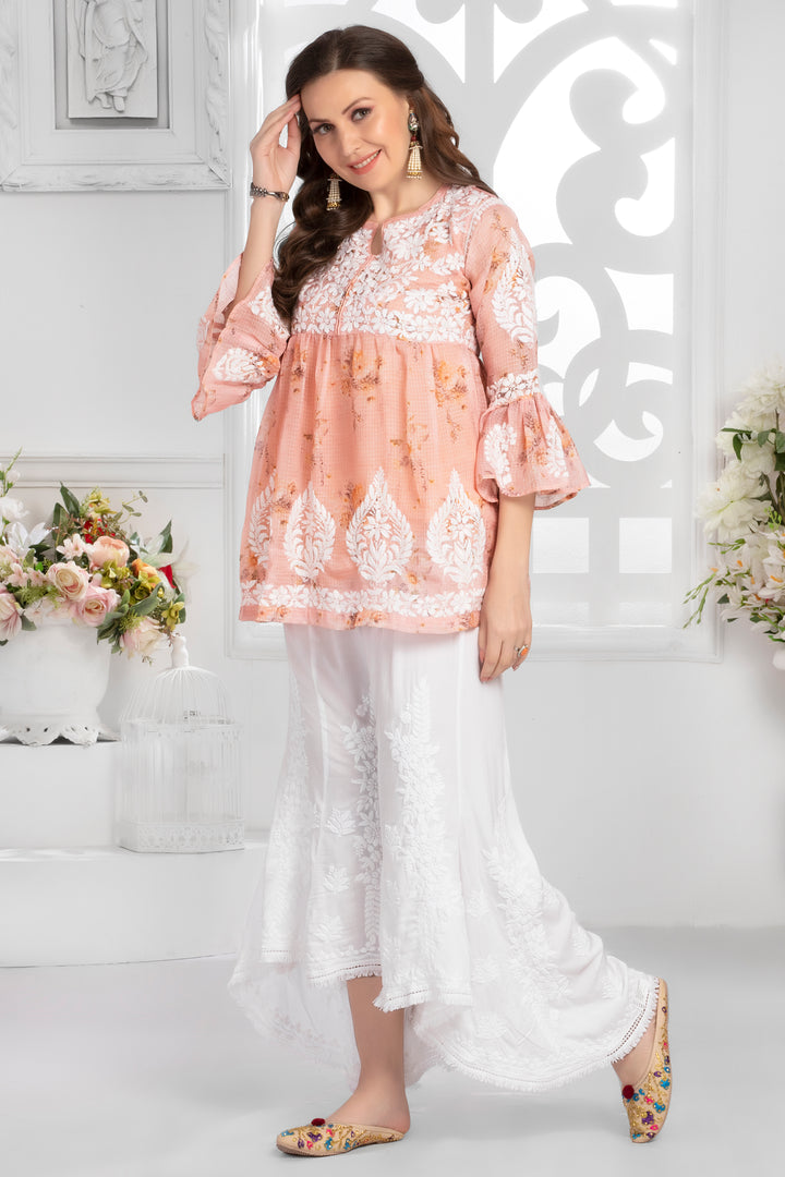 RASHA Chikankari Kota Short Kurti