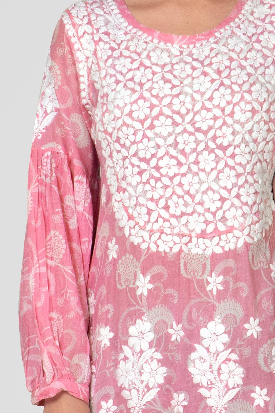 Mehreen Chikankari Mul Pocket Dress