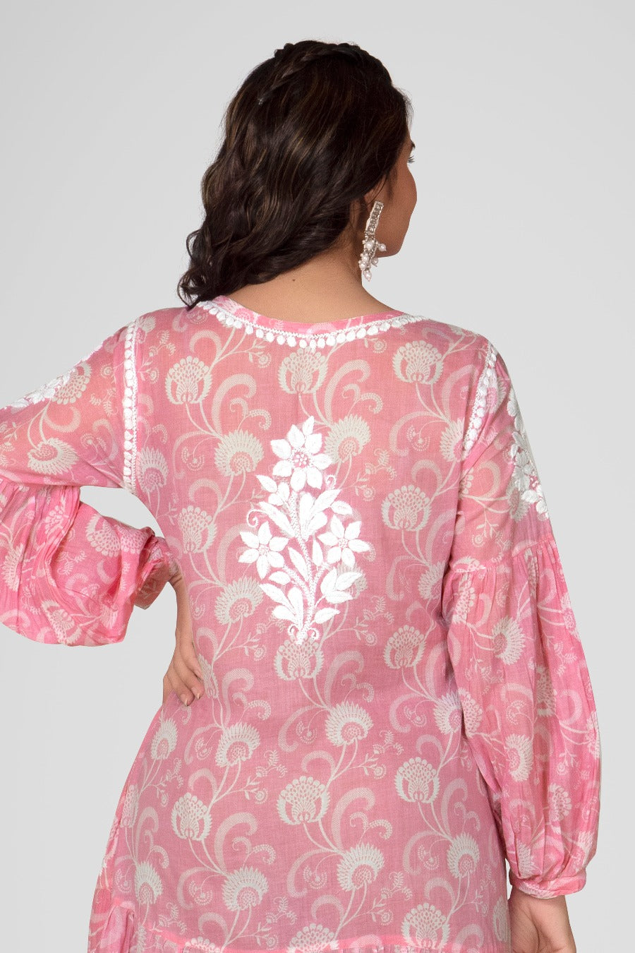 Mehreen Chikankari Mul Pocket Dress