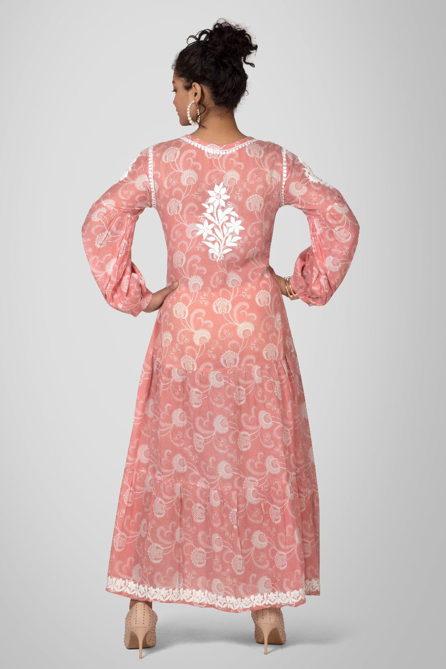 Mehreen Chikankari Mul Pocket Dress