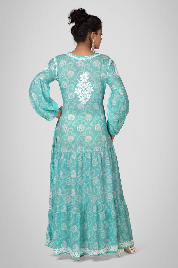 Mehreen Chikankari Mul Pocket Dress