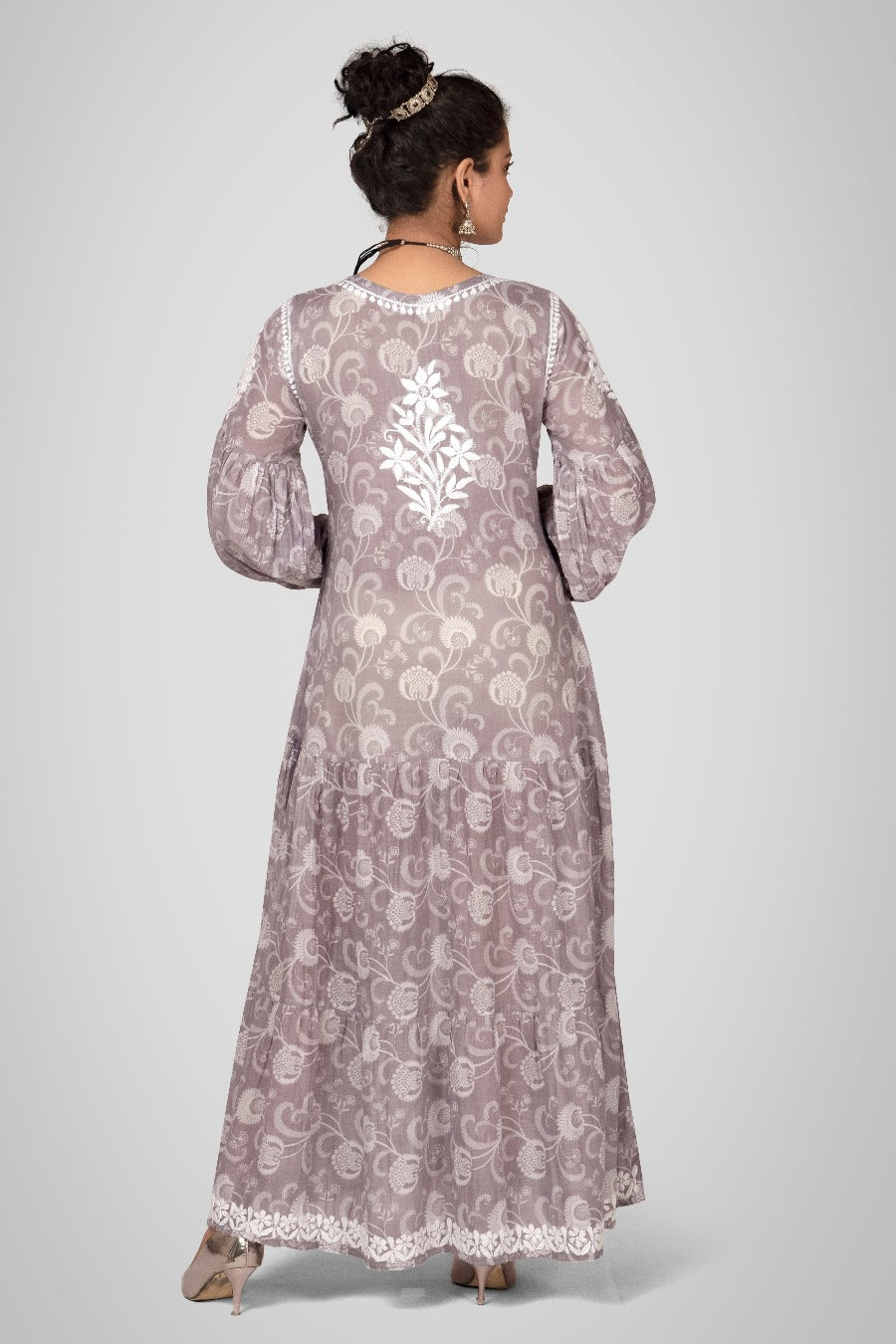 Mehreen Chikankari Mul Pocket Dress