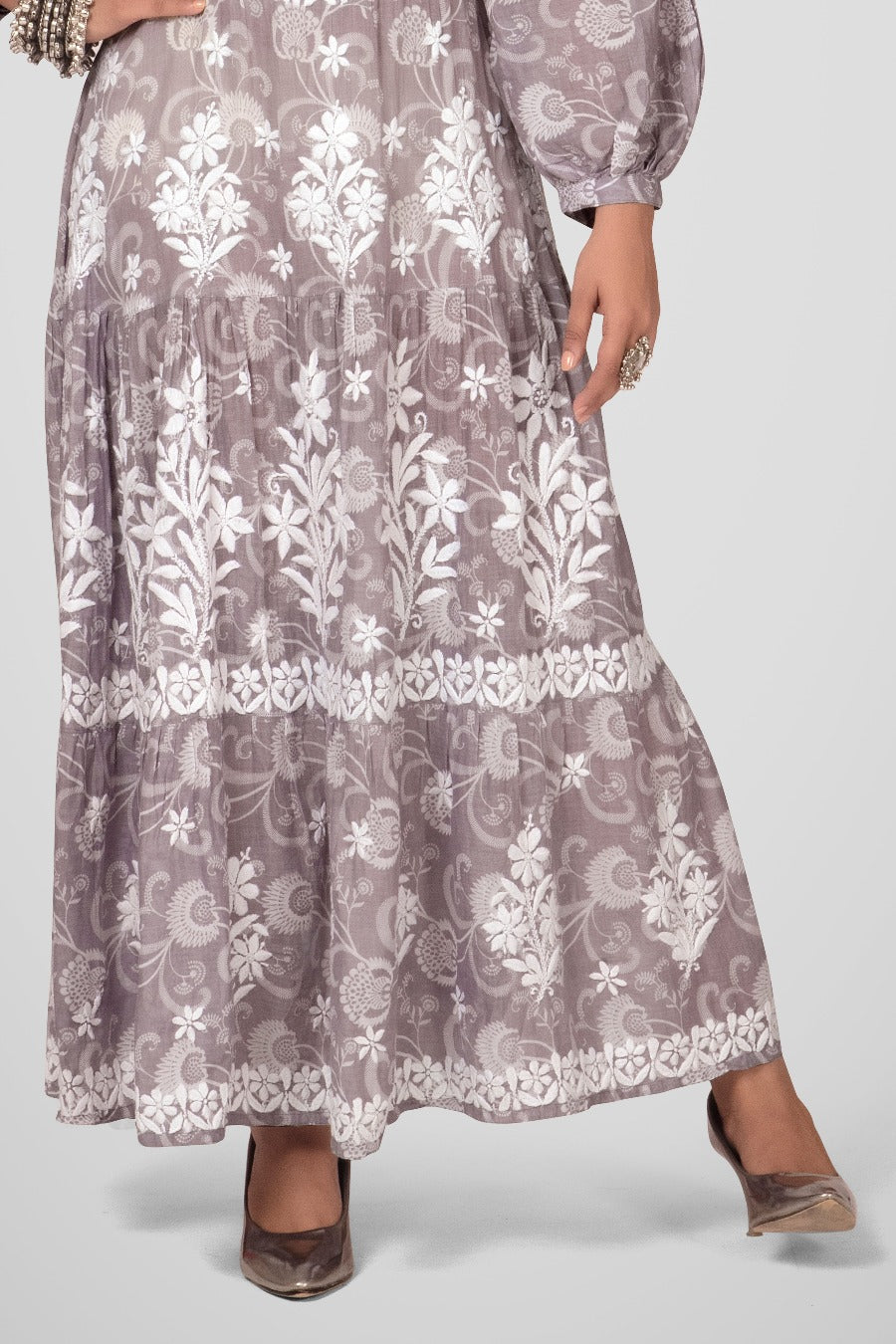 Mehreen Chikankari Mul Pocket Dress