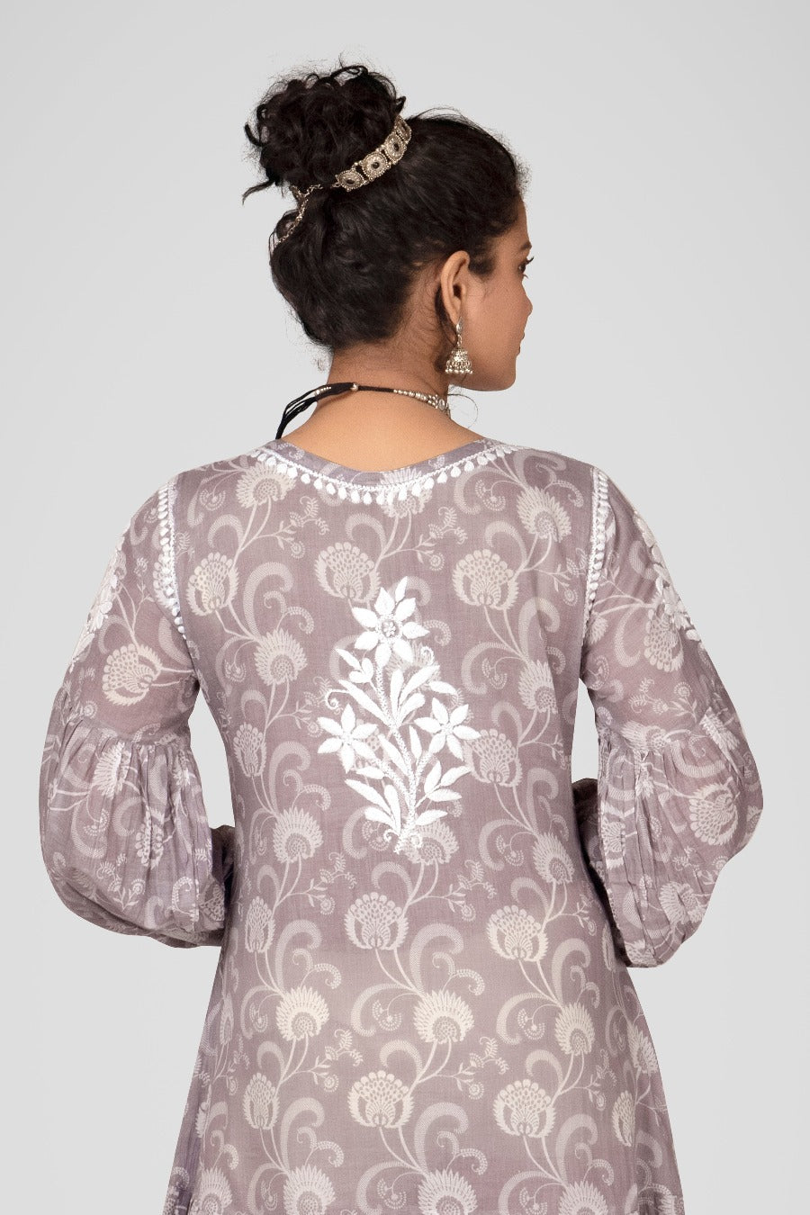 Mehreen Chikankari Mul Pocket Dress