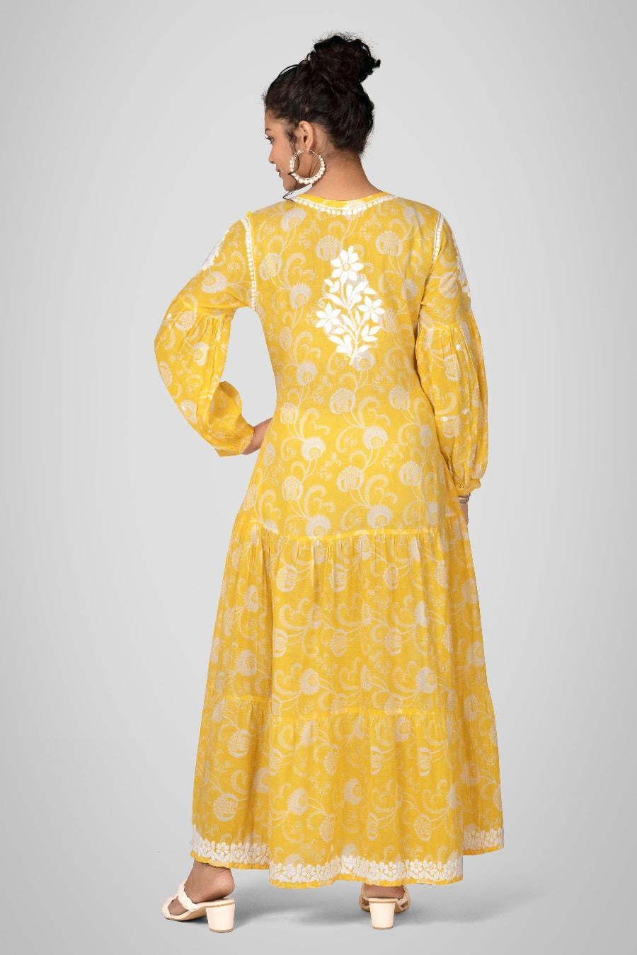 Mehreen Chikankari Mul Pocket Dress