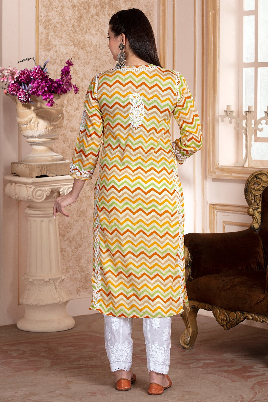 Buy online Zig Zag Striped Cotton Kurti from Kurta Kurtis for Women by  Purab Paschim for ₹419 at 30% off | 2024 Limeroad.com