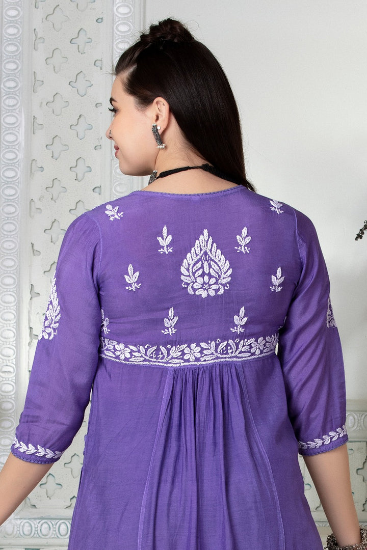 Naira Chikankari Muzlin Pocket Kurti