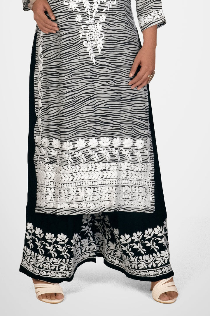 Muzlin Printed Kurti - Zebra Design