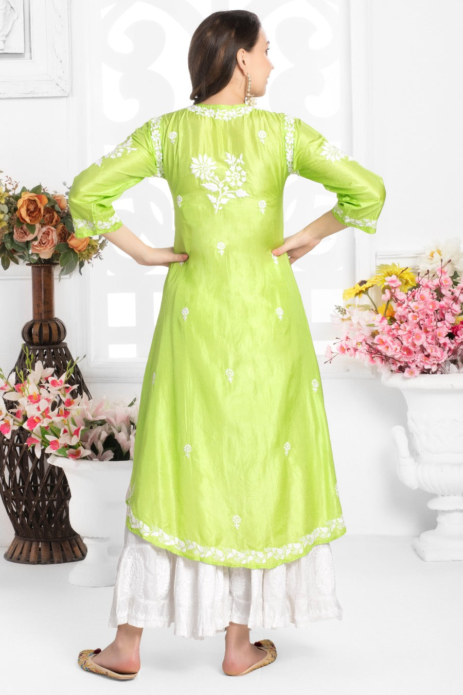Silk High Low Kurti