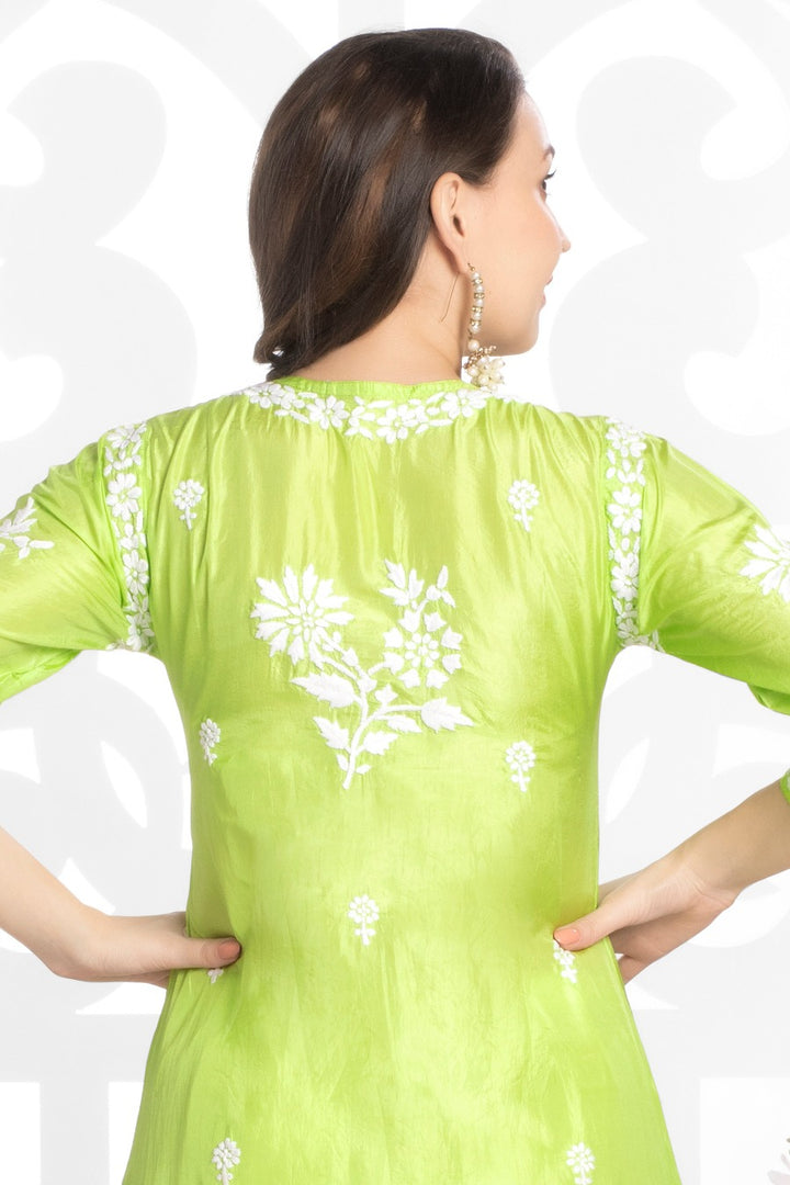 Silk High Low Kurti