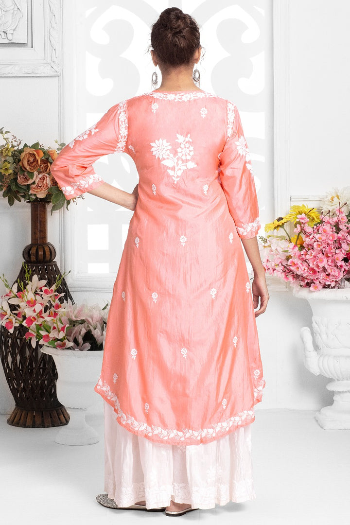Silk High Low Kurti