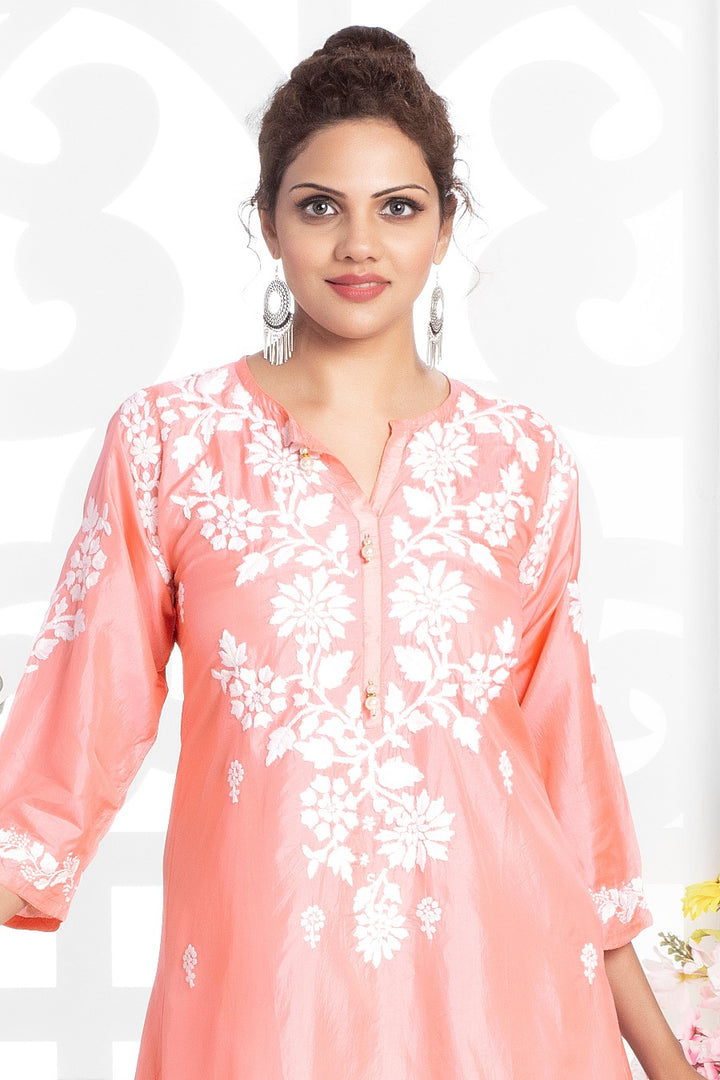 Silk High Low Kurti