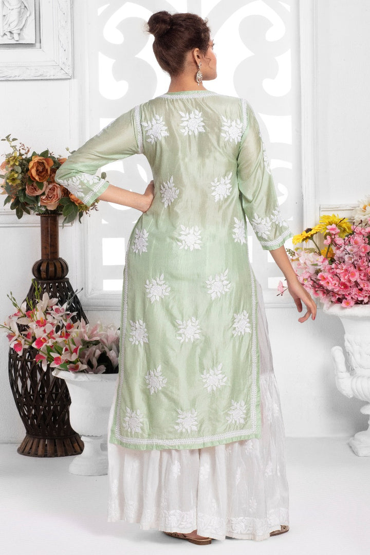 parveen Silk Long Kurti