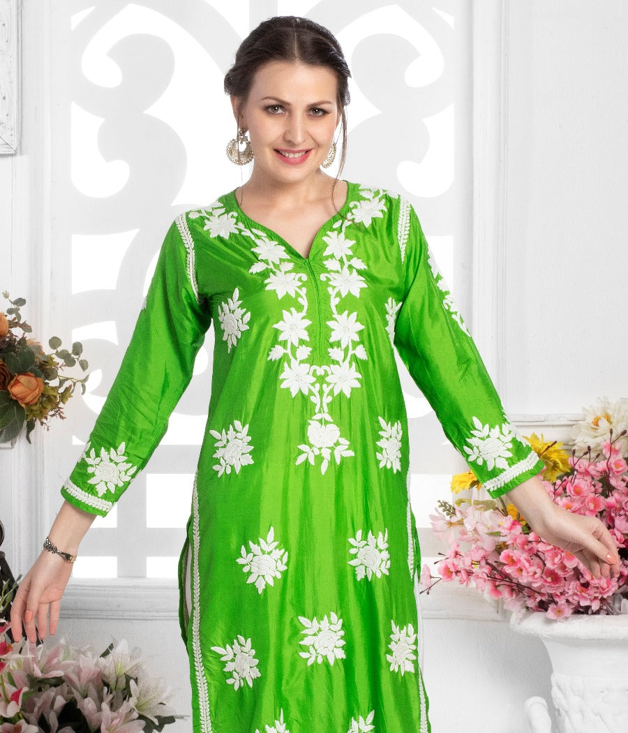 parveen Silk Long Kurti