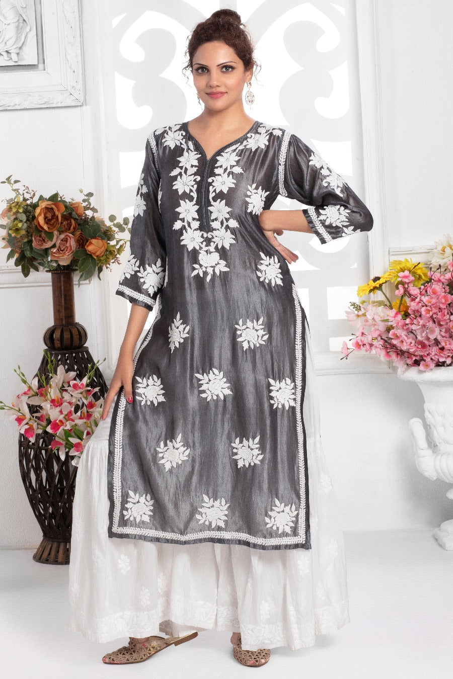 parveen Silk Long Kurti