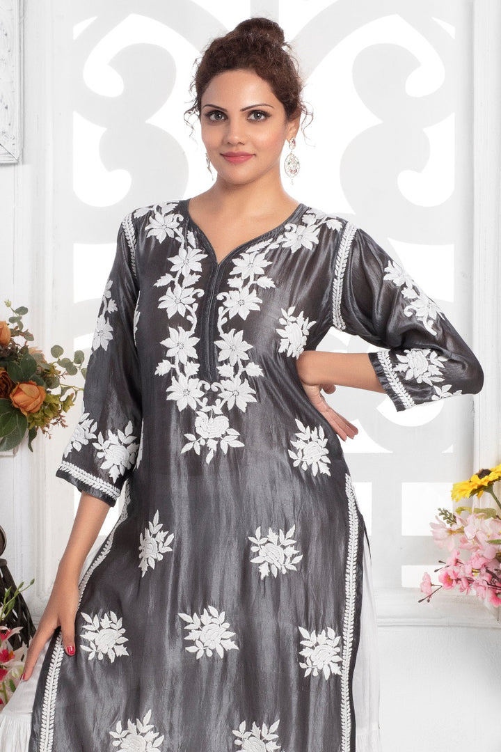 parveen Silk Long Kurti