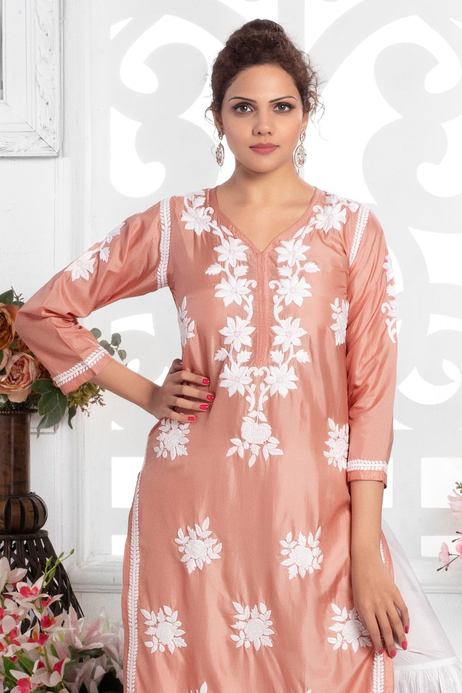 parveen Silk Long Kurti