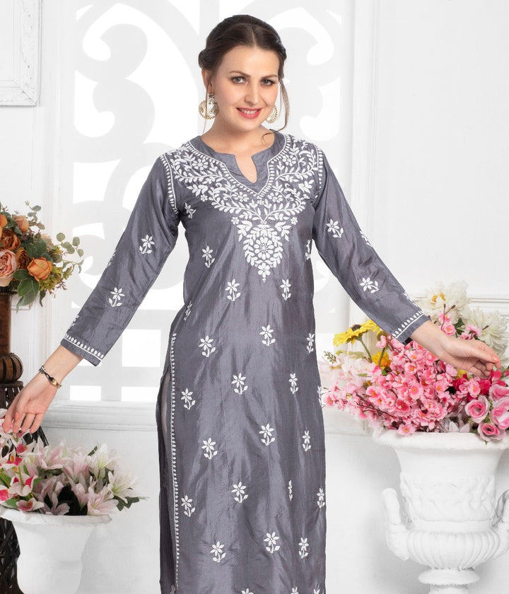 juveriya Silk Long Kurti